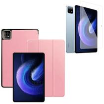 Capa Com Interior Macio Para Xiaomi Pad 6 Pro 11" Pol+ Vidro Capa Com Interior Macio Para Xiaomi Pad 6 Pro 11" Pol+ Vidro