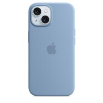 Capa com MagSafe para iPhone 15 Pro Max, Apple, Silicone, Azul-inverno