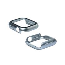 Capa com Película de Vidro Nerdcase Compatível com Apple Watch 40mm, Prata Cromado