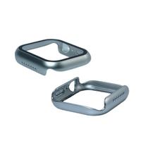 Capa com Película de Vidro Nerdcase Compatível com Apple Watch 44mm, Prata Cromado