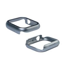 Capa com Película de Vidro Nerdcase Compatível com Apple Watch 45mm, Prata