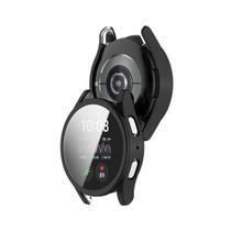 Capa com Película de Vidro Nerdcase Compatível com Samsung Galaxy Watch 7 40mm, Preto