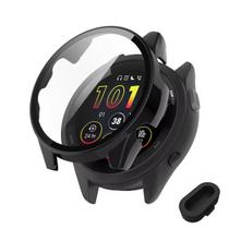 Capa com película + Plug compatível com Garmin Forerunner 165 ou 165 Music Capa com película + Plug compatível com Garmin Forerunner 165 ou 165 Music