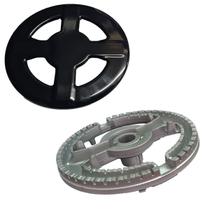 Capa Com Queimador Da Boca Turbo Chama Para Fogão Brastemp