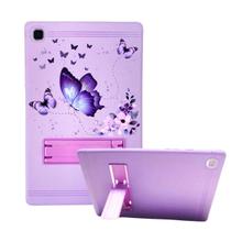 Capa com Suporte Para Tablet Galaxy Tab A7 Lite 8.7 Lilás Borboleta