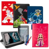 Capa com Suporte Para Tablet Mirage 7 M7 Wifi Estampada + Película + Caneta