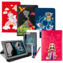 Capa com Suporte Para Tablet Positivo Twist Tab Estampada + Película + Caneta