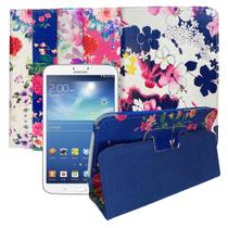 Capa Com Suporte Para Tablet Samsung Galaxy Tab 3 8 Polegadas Flores Sm T310