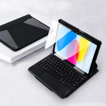 Capa Com Teclado Acrílico Slot Para iPad 10ª 10.9 + Película