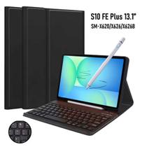Capa com Teclado Bluetooth ABNT2 Para Tablet Galaxy Tab S10 FE Plus 13,1' + Caneta Stylus