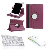 Capa com teclado bluetooth e mouse bluetooth para tablet Samsung Galaxy Tab A8 X200