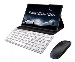 Capa com teclado bluetooth e Mouse bluetooth para também Samsung Galaxy Tab A8 X200