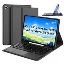 Capa com Teclado Bluetooth para iPad 10ª e 11ª Geração Case Protetora com Suporte