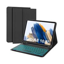Capa Com Teclado Bluetooth Sem Fio E Suporte Inteligente Para Samsung Galaxy Tab A8 10.5 Polegadas
