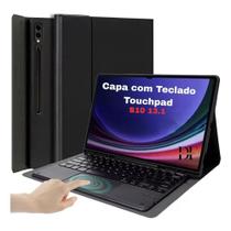 Capa com Teclado Bluetooth Touchpad Para tab Samsung S10 Fe+ 13.1