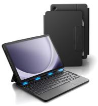 Capa com teclado Dexnor para Galaxy Tab A9+ Plus 11" preta