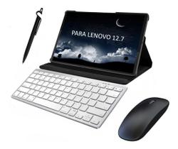 Capa com Teclado e Mouse Bluetooth para Tablet Lenovo P12