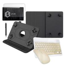 Capa Com Teclado E Mouse + Caneta E Película Escritório Trabalho Para Tablet Vaio Tl10