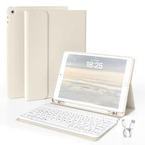 Capa com Teclado GKABXY para iPad 10,2 polegadas 2021/2020/2019 Branco