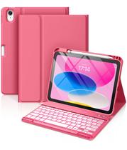 Capa com Teclado Hamile para iPad 10ª Geração (10,9") - Rosa Capa com Teclado Hamile para iPad 10ª Geração (10,9") - Rosa
