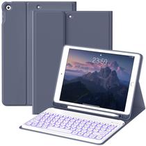 Capa com Teclado JKSML para iPad 10,2" com Teclado Retroiluminado em 7 Cores Roxo Capa com Teclado JKSML para iPad 10,2" com Teclado Retroiluminado em 7 Cores Roxo