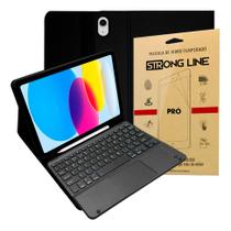 Capa com Teclado Magnético Sem Fio Touchpad Integrado para iPad A16 11ª Geração + Pelicula Capa com Teclado Magnético Sem Fio Touchpad Integrado para iPad A16 11ª Geração + Pelicula