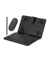 Capa com Teclado + Mouse Bluetooth + Caneta Touscreen Para Tablet Redmi Pad 8.7 Polegadas