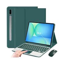 Capa Com Teclado Para Samsung Galaxy Tab S10 FE 10.9 Polegadas SM-X520 X526 X526B