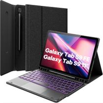 Capa com Teclado para Samsung Galaxy Tab S9 FE 5G 10.9" - Preta Capa com Teclado para Samsung Galaxy Tab S9 FE 5G 10.9" - Preta