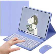 Capa com Teclado PboyiqiS para iPad Mini 7ª Geração 8,3" Bluetooth