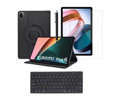 Capa Com Teclado + Película + Caneta Touch Para Tablet Xiaomi Pad 6