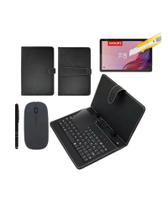 Capa com Teclado + Película + Mouse + Caneta Touch Para Tablet Lenovo M9