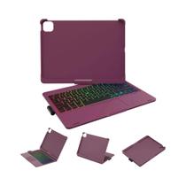 Capa Com Teclado Retroiluminado E Trackpad Para iPad 10ª/11ª Geração, iPad Air 4ª/5ª Geração, iPad