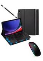 Capa Com Teclado Touchpad + Mouse Para Galaxy Tab A9 Plus + Mouse + Caneta Touch