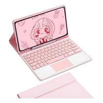 Capa Com Teclado Touchpad Sem Fio Para Galaxy Tab A9 Plus