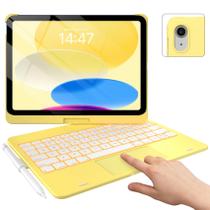 Capa com Teclado Typecase Touch para iPad 10ª e 11ª Geração, Amarela