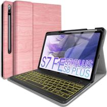 Capa com Teclado Wineecy para Samsung Galaxy Tab S8 Plus 12,4" Rosa Capa com Teclado Wineecy para Samsung Galaxy Tab S8 Plus 12,4" Rosa