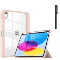 Capa com traseira acrílica + caneta para iPad 11ª Gen. A16 Capa com traseira acrílica + caneta para iPad 11ª Gen. A16