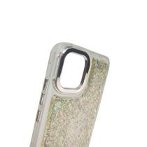Capa Compatível A04E Glitter Anti-Impacto Transparente Kit 2/3 Escolha Cor 7 Cores Silicone