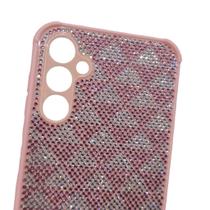Capa Compatível A14 A15 A16 A17 A26 A36 S23 S20 FE S21 FE S23 FE Brilhante Com Strass 6 Cores Anti-I
