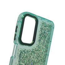 Capa Compatível A14 Glitter Anti-Impacto Transparente Kit 2/3 Escolha Cor 7 Cores Silicone