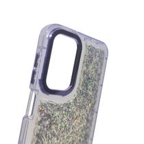 Capa Compatível A23 Glitter Anti-Impacto Transparente Kit 2/3 Escolha Cor 7 Cores Silicone