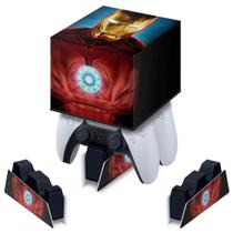 Capa compatível Base de Carregamento PS5 Controle - Iron Man Homem De Ferro