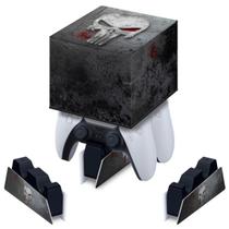 Capa compatível Base de Carregamento PS5 Controle - The Punisher Justiceiro