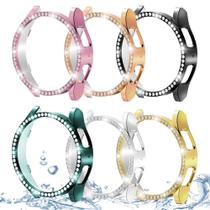 Capa compatível com DEALELE para Samsung Galaxy Watch 7 44 mm, pacote com 6 Capa compatível com DEALELE para Samsung Galaxy Watch 7 44 mm, pacote com 6