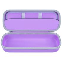 Capa compatível com Houzzi/para Nuderma/para Signstek/para Apreuty/para Fazjeune/para máquina de varinha de pele portátil de alta frequência da NewWay Professional Clinical, 6 varinhas de néon e argônio roxa da GWCASE