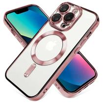 Capa Compatível com iPhone 16 Pro Max 6,9 Polegadas Carregamento Sem Fio Com Proteção Total das Lentes da Câmera Case Capinha Magnética Anti Impacto
