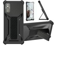 Capa compatível com MAXWEST Astro A65, capa para celular com protetor de tela de vidro temperado capa híbrida suporte dobrável magnético fosca anti-impressões digitais preta