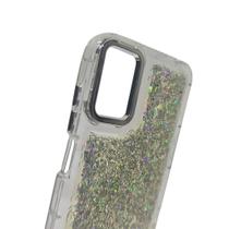 Capa Compatível E22 Glitter Anti-Impacto Transparente Kit 2/3 Escolha Cor 7 Cores Silicone