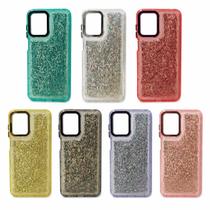 Capa Compatível G13 Glitter Anti-Impacto Transparente Kit 2/3 Escolha Cor 7 Cores Silicone